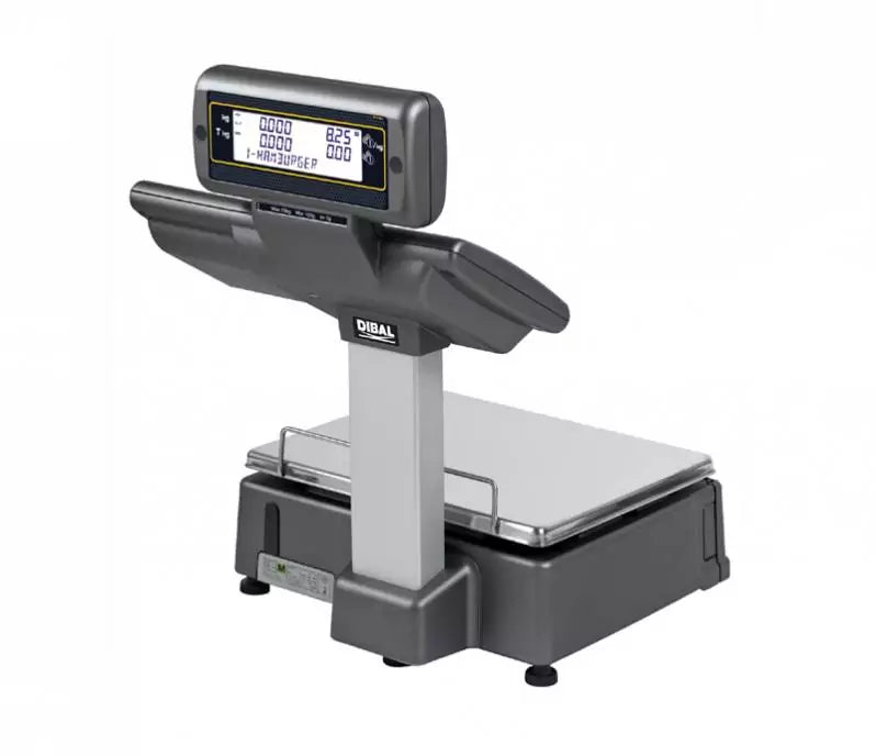 Cantar comercial Dibal Mistral M525, 15/30 kg, dublu corp, suport afisaj