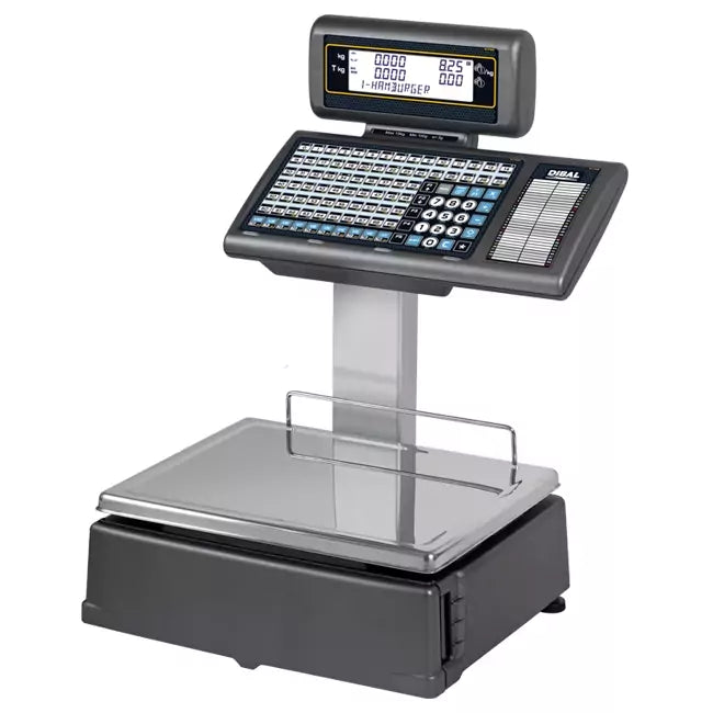 Cantar comercial Dibal Mistral M525, 15/30 kg, dublu corp, suport afisaj