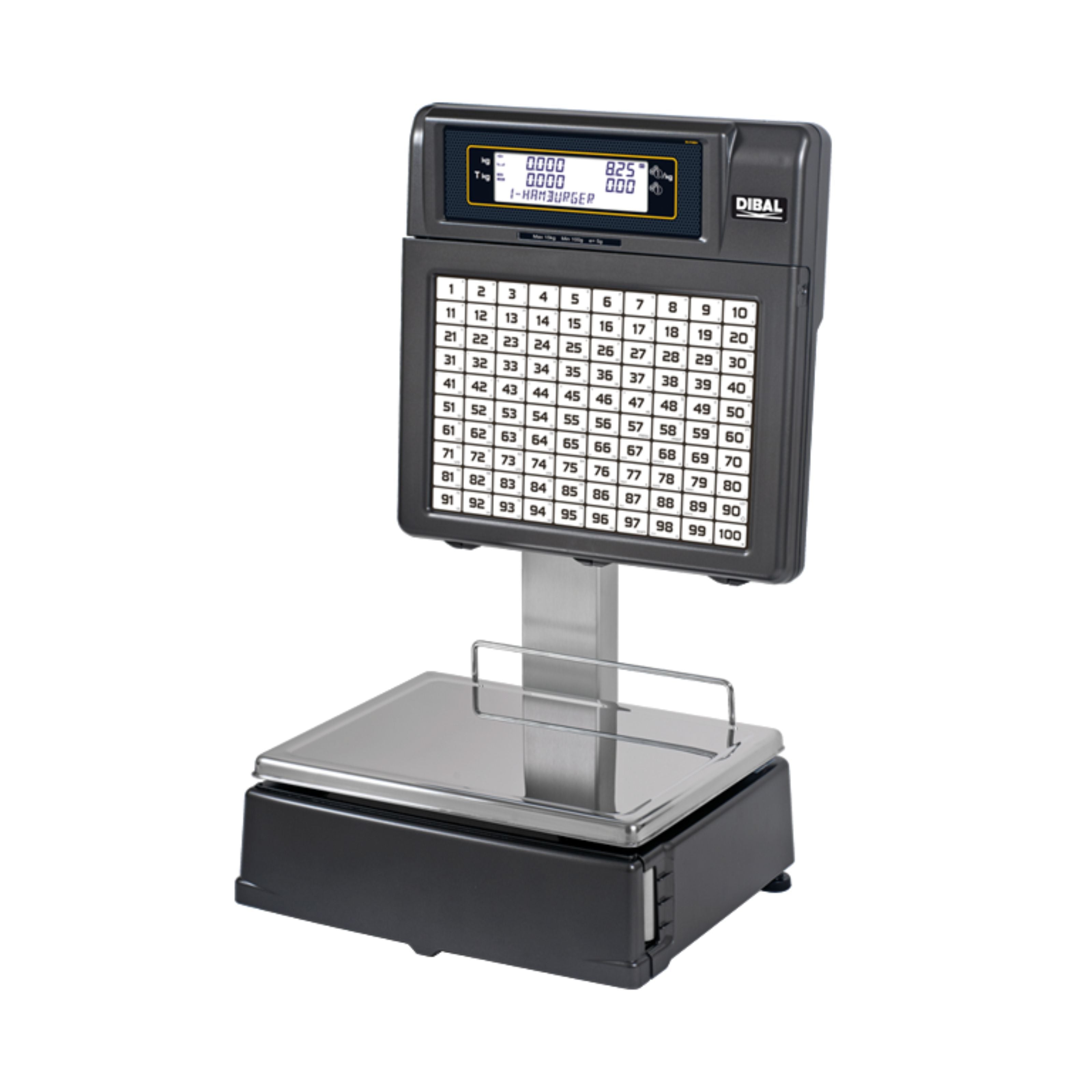 Cantar comercial cu eticheta Dibal MISTRAL M525 6/15 Kg - autoservire, avizat metrologic