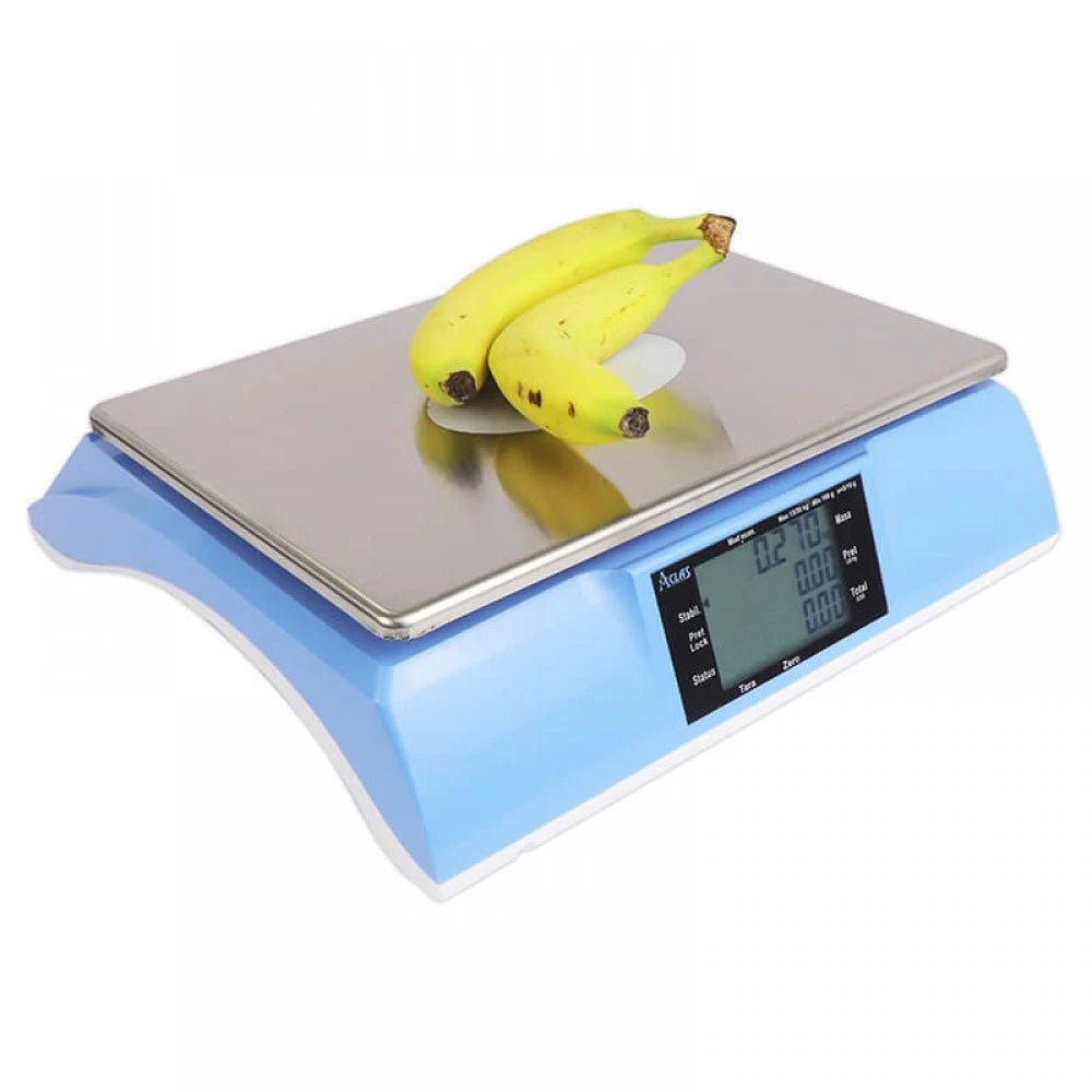 Cantar comercial Aclas PS6XB 15/30 Kg, acumulator Li-Ion, power adapter, avizat metrologic