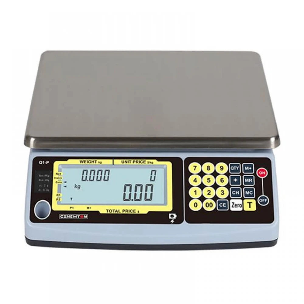 Cantar comercial Adpos Nautilus 6/15 Kg, acumulator, power adapter, avizat metrologic