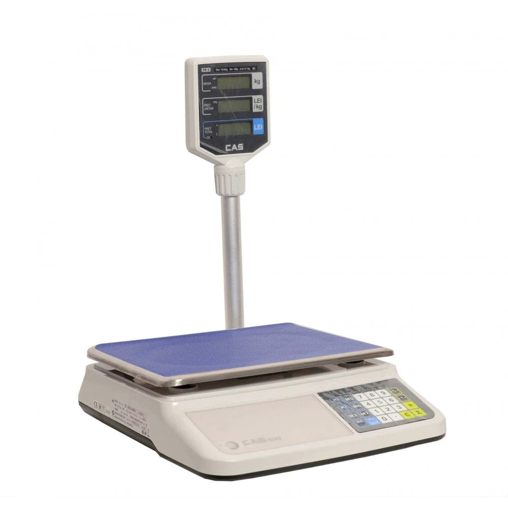 Cantar comercial Adpos CAS PRII 30CP 15/30 Kg cu display client luminat, avizat metrologic