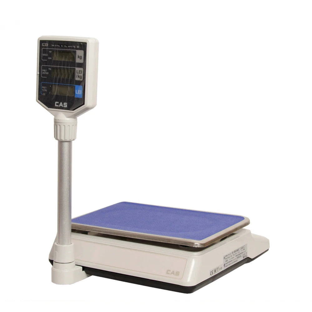 Cantar comercial Adpos CAS PRII 30CP 15/30 Kg cu display client luminat, avizat metrologic