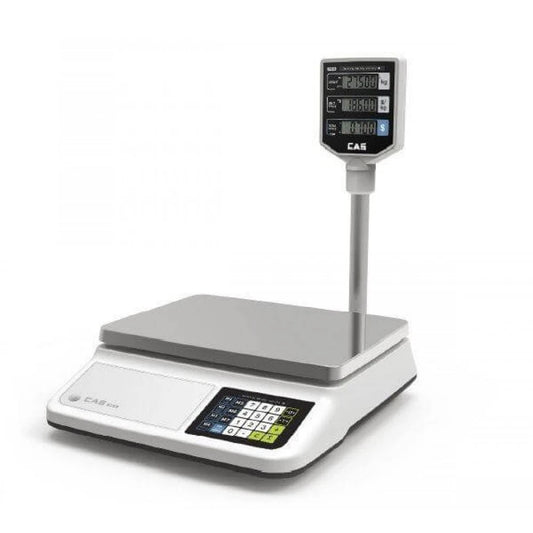 Cantar comercial Adpos CAS PRII 30CP 15/30 Kg cu display client luminat, avizat metrologic