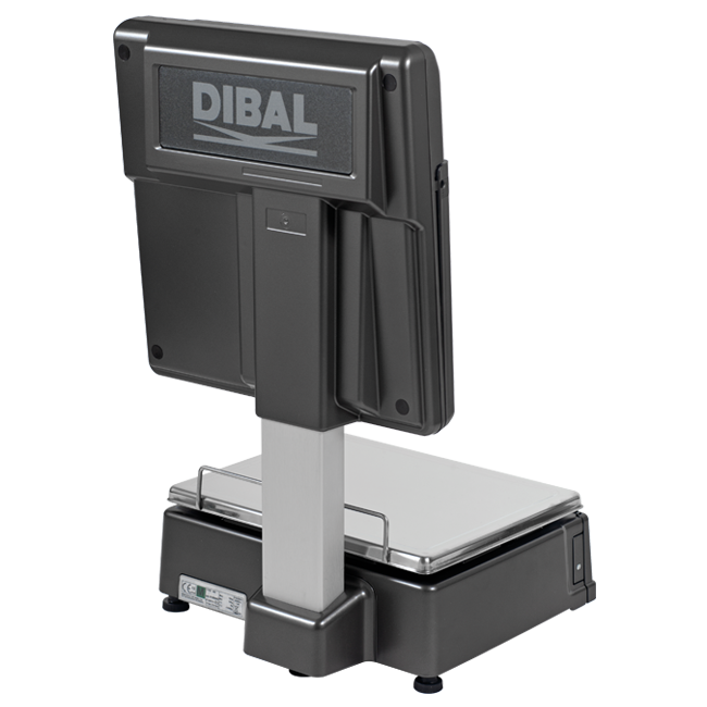 Cantar comercial cu eticheta Dibal MISTRAL M525 6/15 Kg - autoservire, avizat metrologic