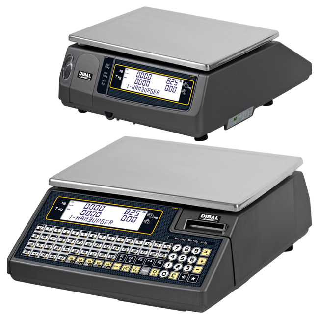 Cantar comercial cu eticheta Dibal WIND 025 15/30 Kg - cu brat